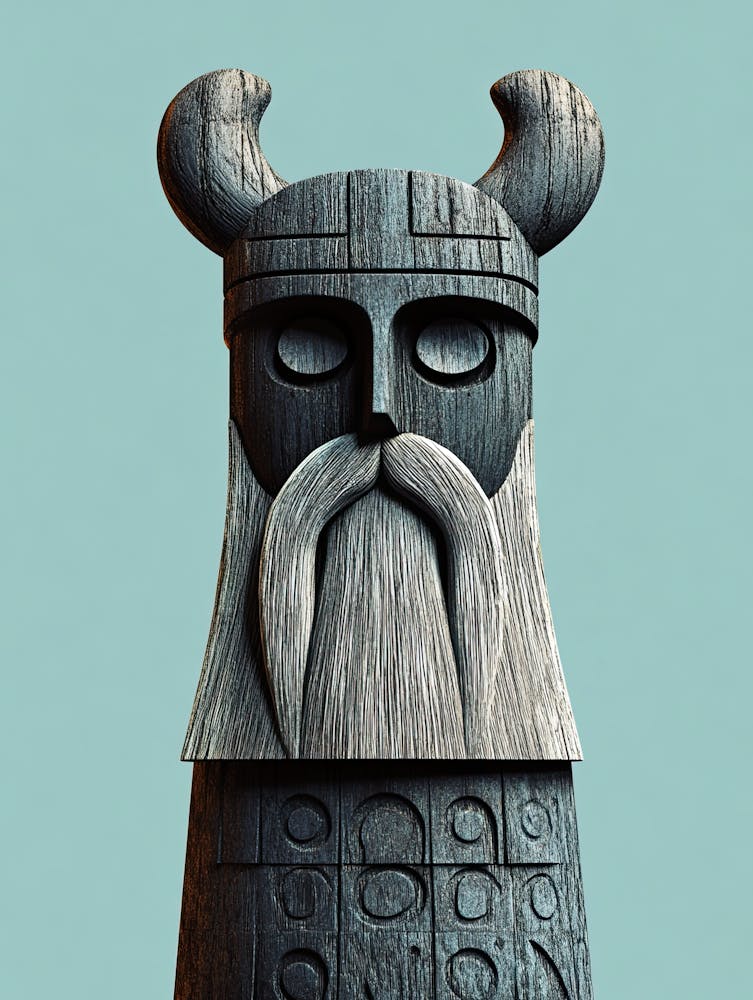 Viking Statue, Viking's Chess, Tafl Game 2