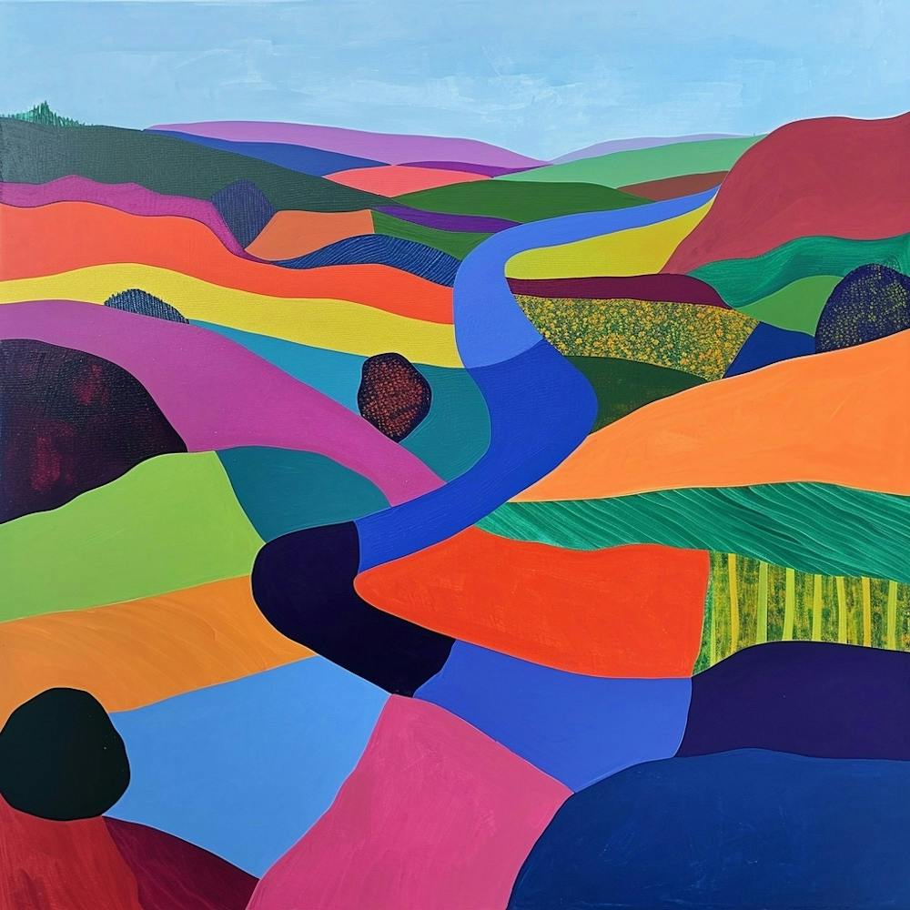 Colourful Abstract The Broads England 4