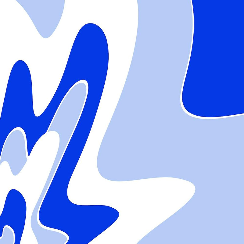 Abstract Blue And White Wave
