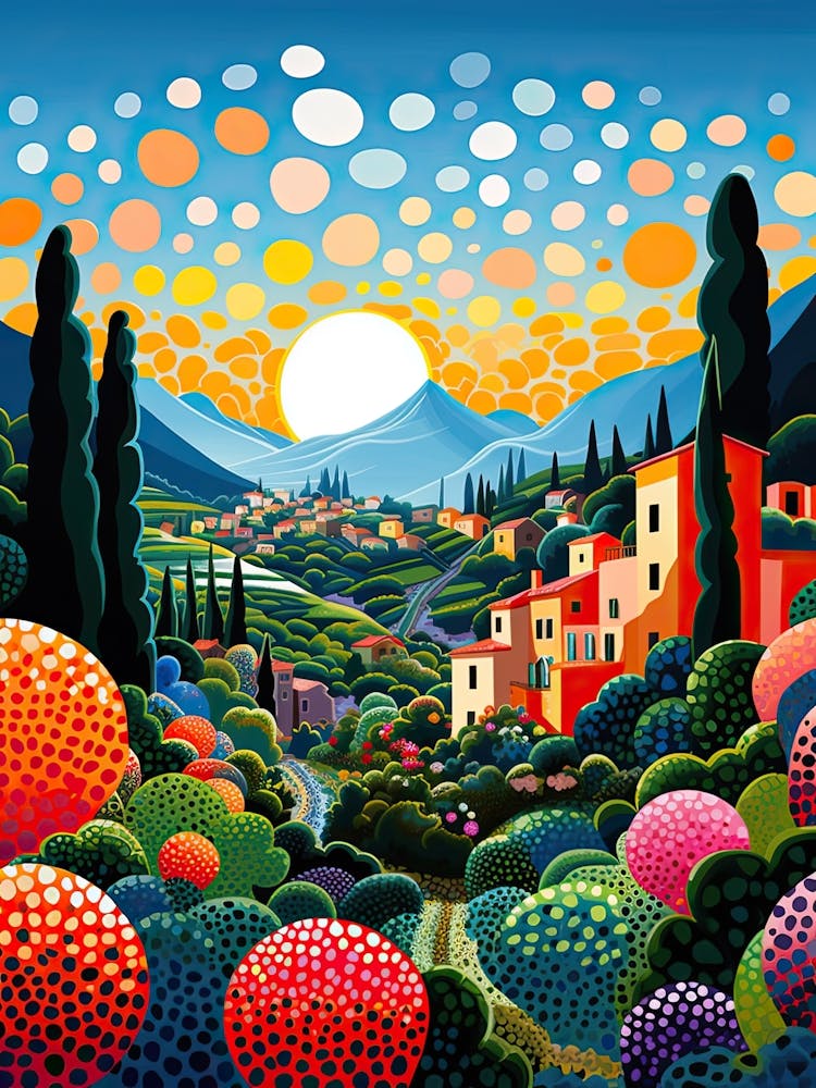 Ravello, Italy, Illustration In The Style Of Pop Art 3