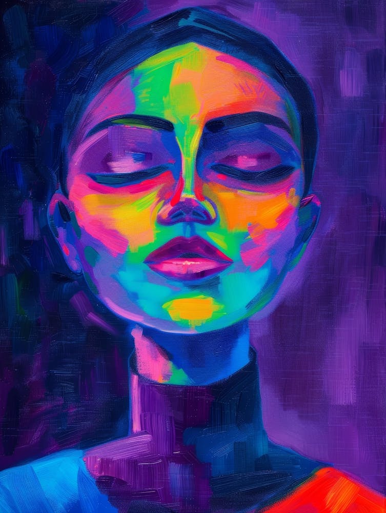 Woman With Closed Eyes