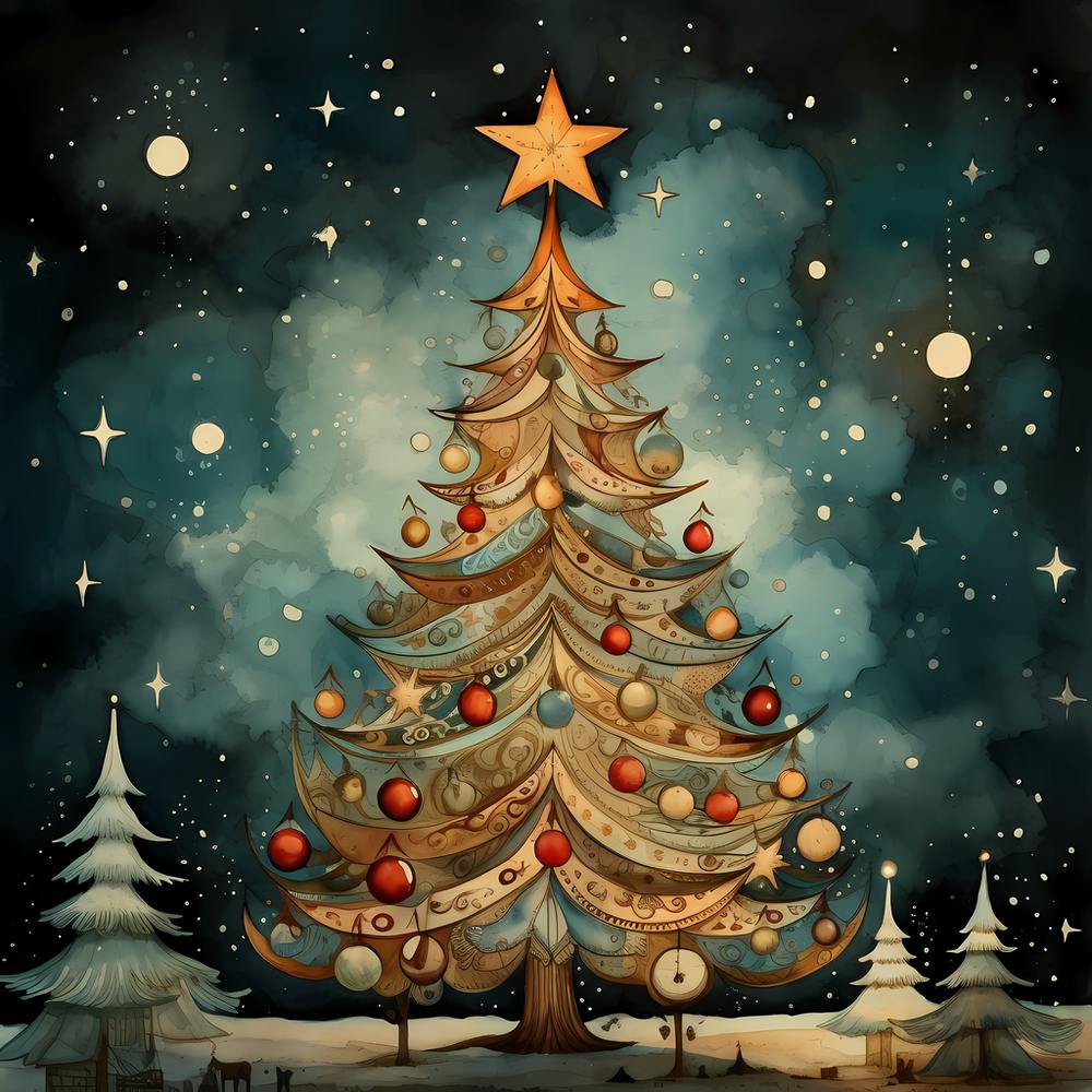 Timeless Teal Tinsel Tranquility 1