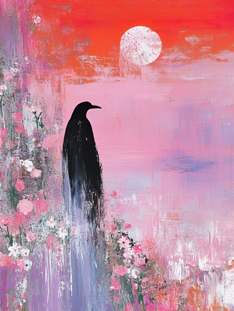 Crow At Sunset