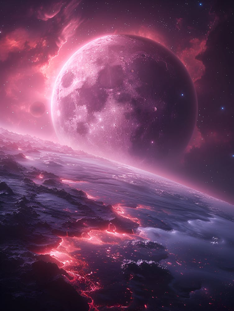 Full Moon In Space