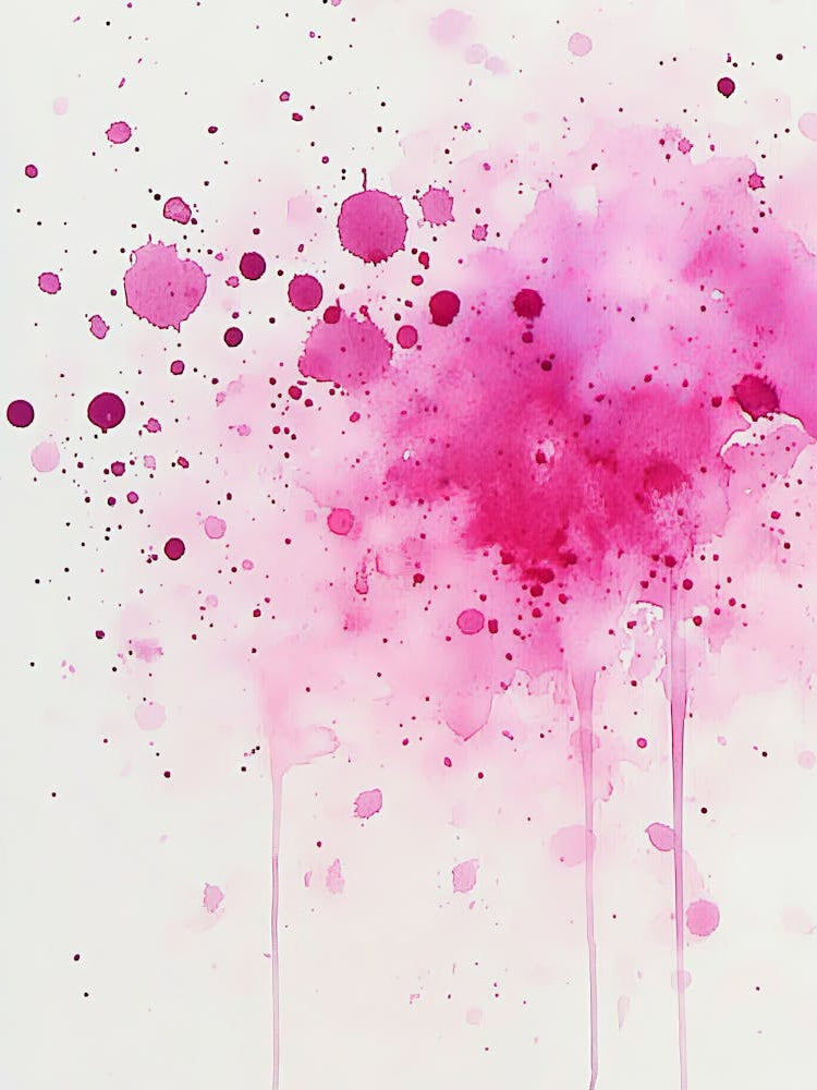 Pink Splash Canvas Print