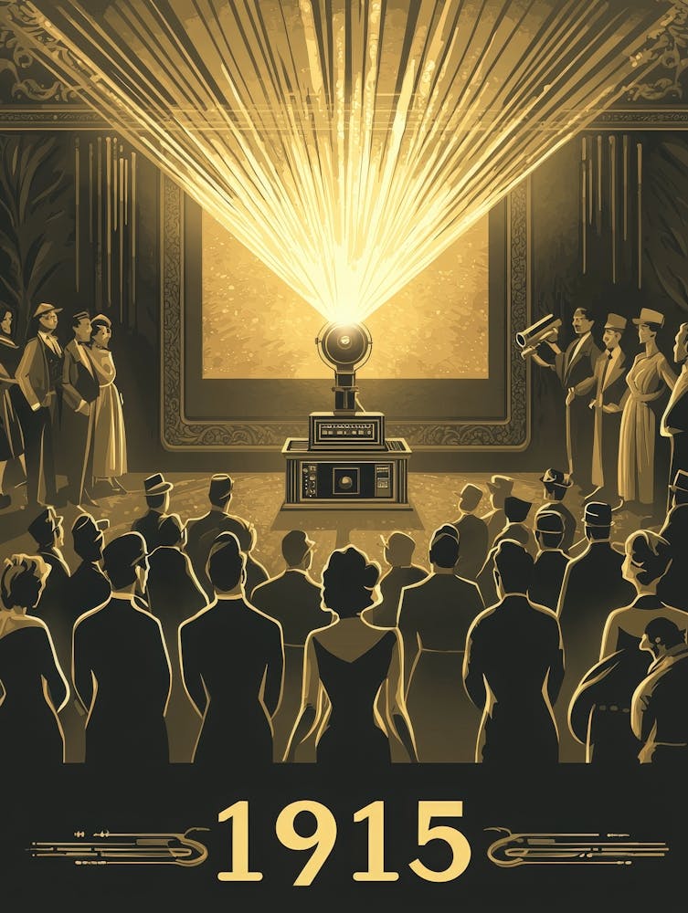 Aihrgdesign A Nostalgic Poster For An Early 1915 Cinema Scree A62a6811 402e 46c1 93ed 3f51273028de 1