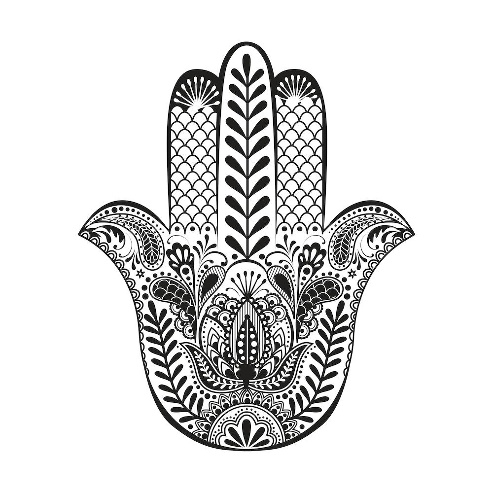 Hamsa Hand Square