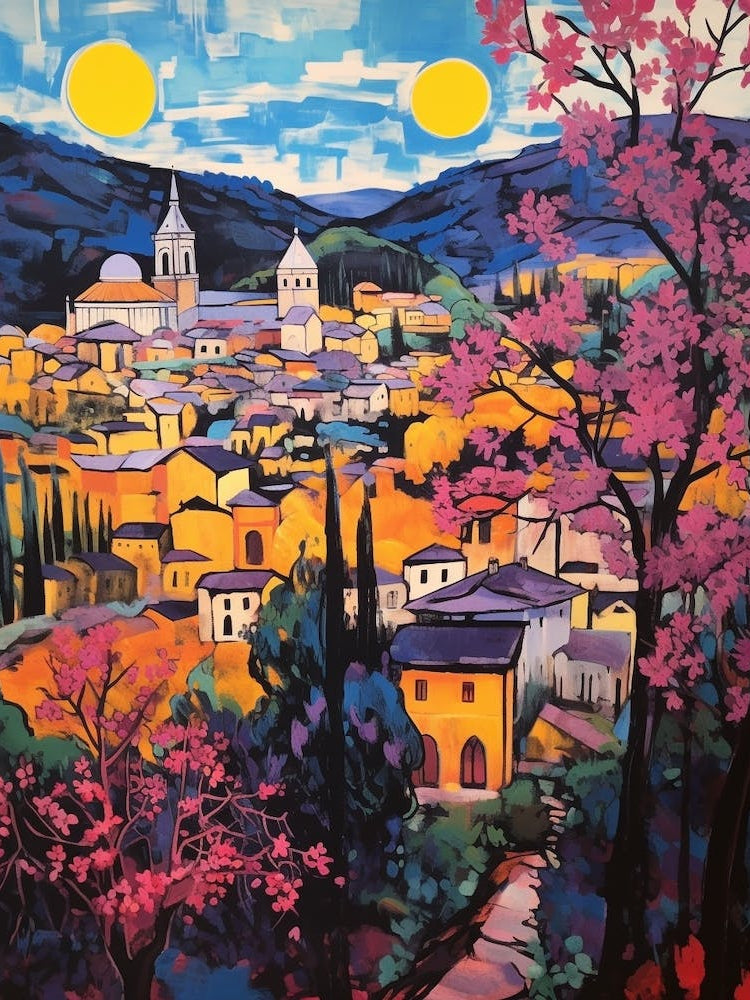 Urbino Italy 4 Fauvist Painting