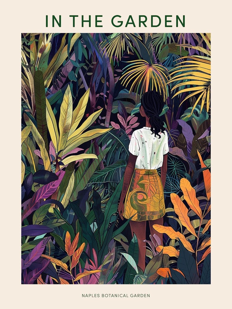 In The Garden Poster Naples Botanical Garden 1