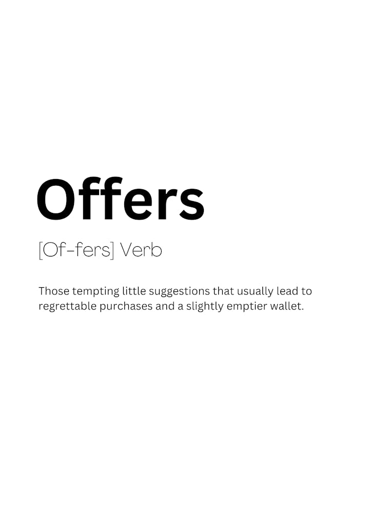 Définition et Signification d'Offres