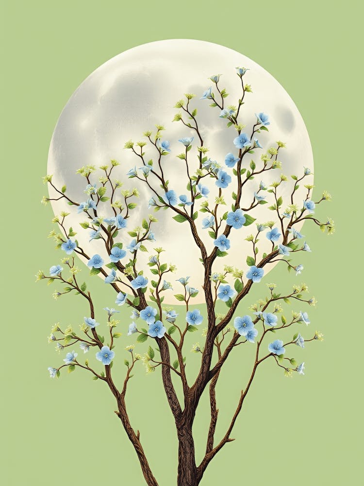 Full Moon On The Tree