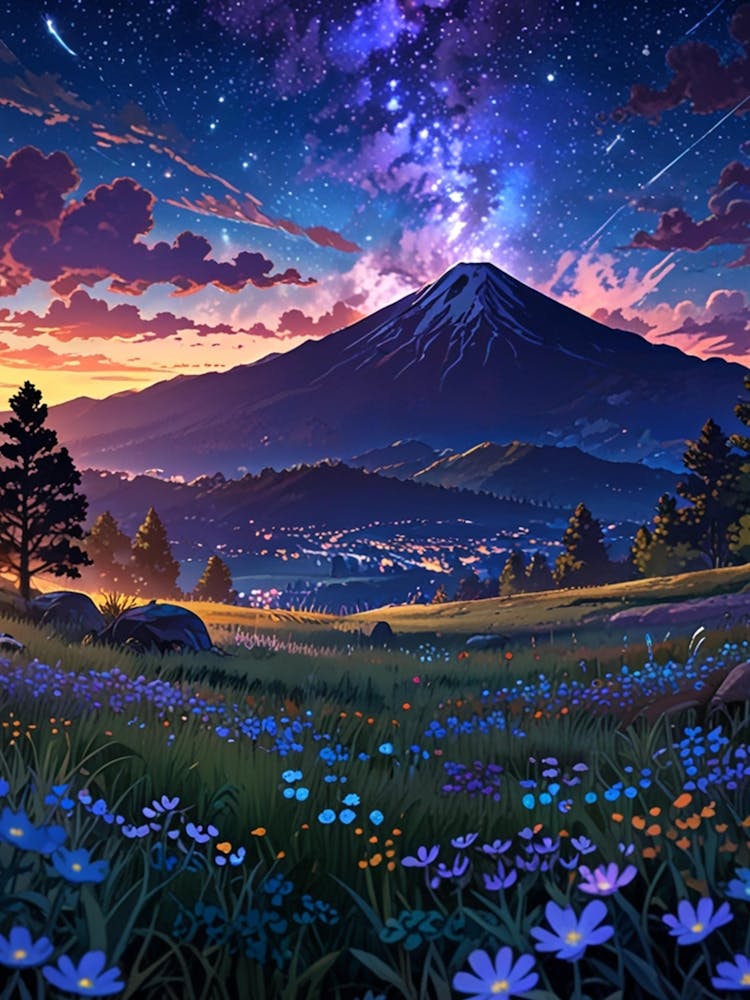 Night Sky Anime aesthetic