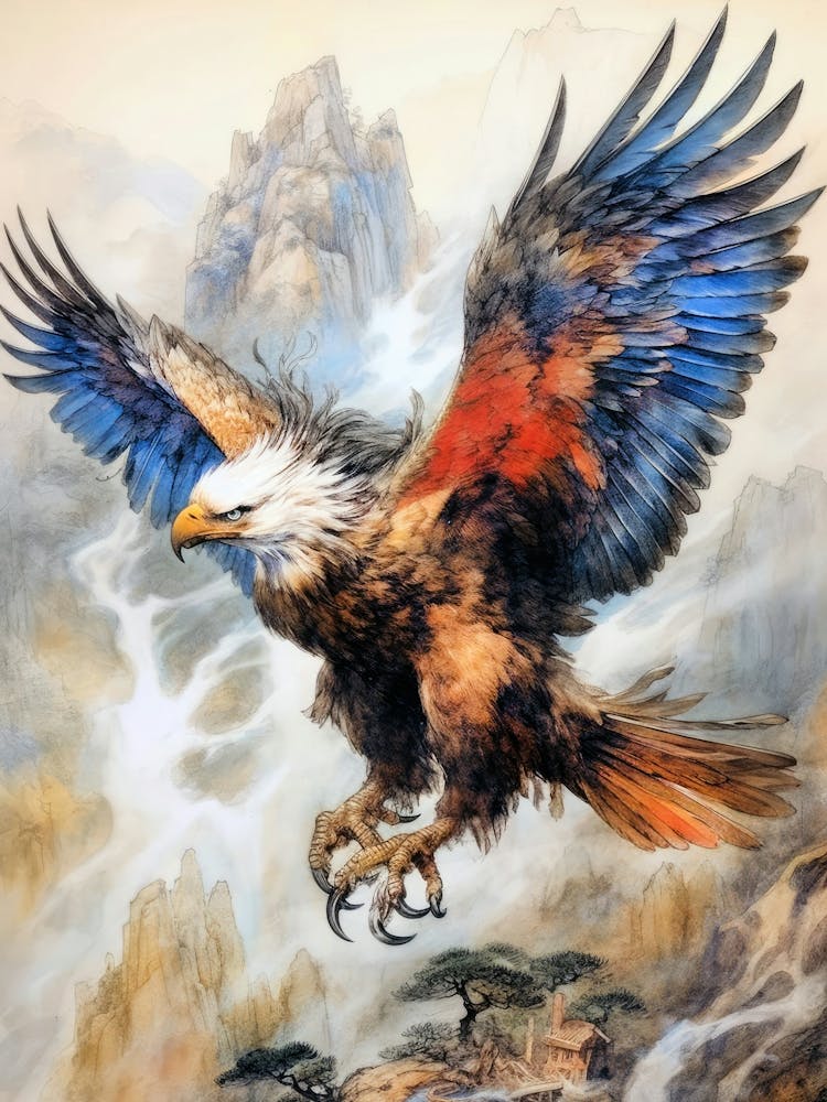 Eagle In Flight animal bird