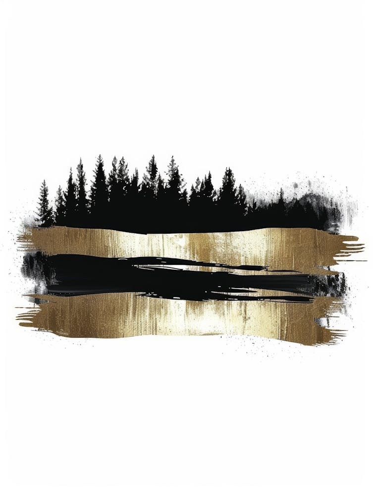 Gold And Black Forest 2