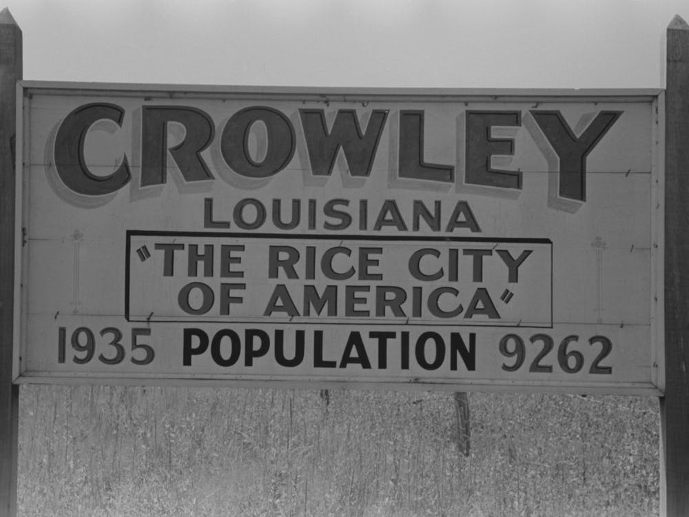Schild, Crowley, Louisiana Von Russell Lee 1
