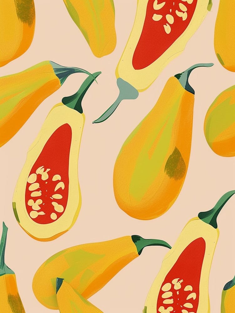 Butternut Squash Pastel Pattern 2