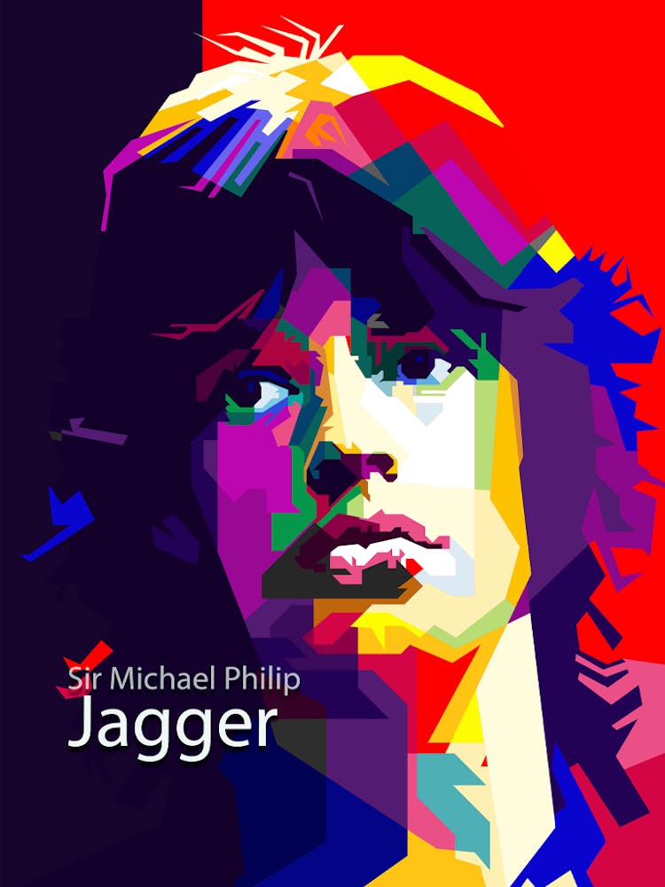 Mick Jagger The Rolling Stone Music Art Wpap