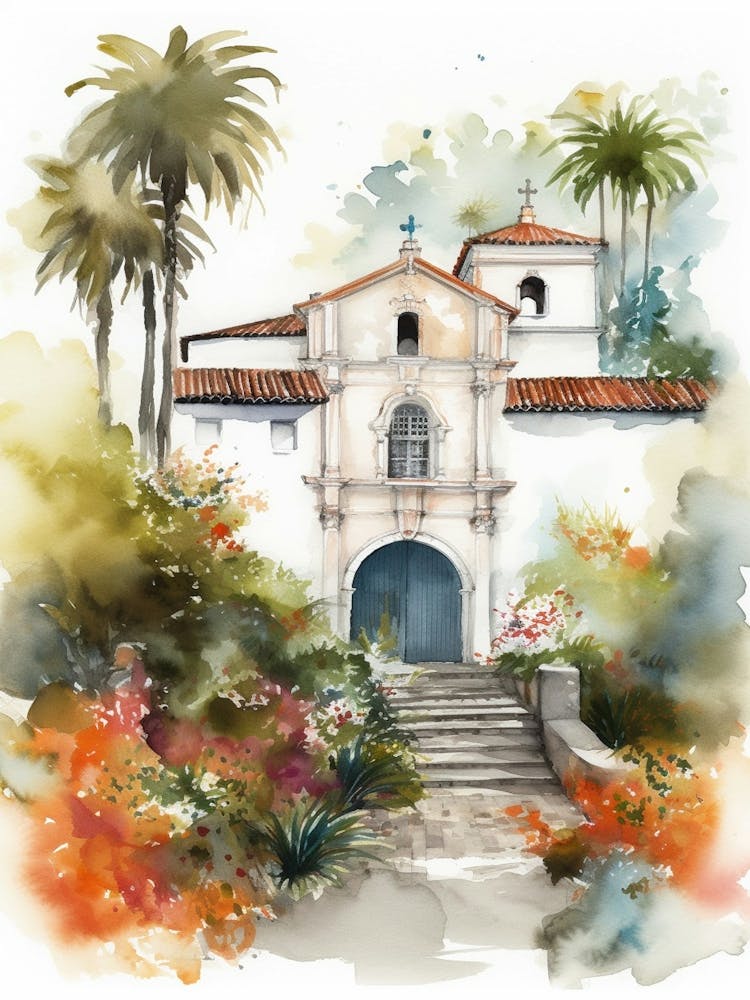 Mission San Francisco Neighborhood, Watercolour 3