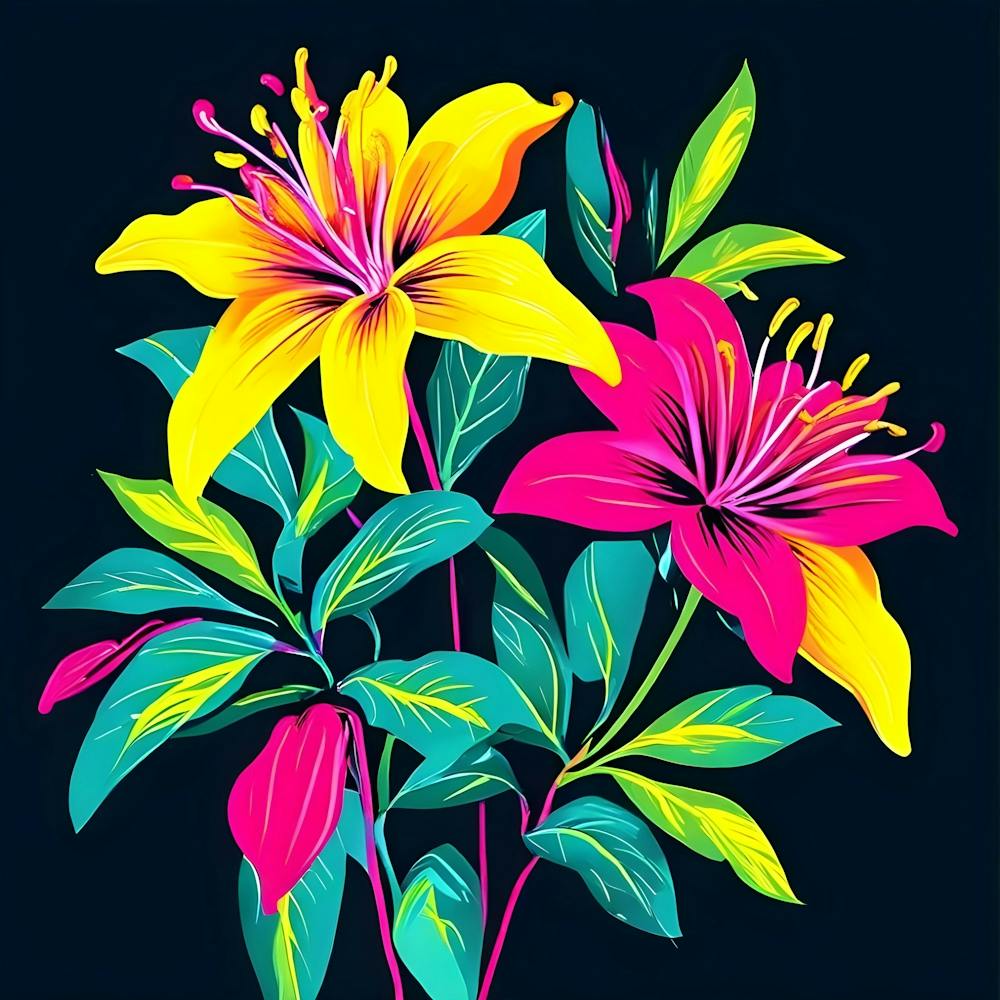 Colorful Lilies
