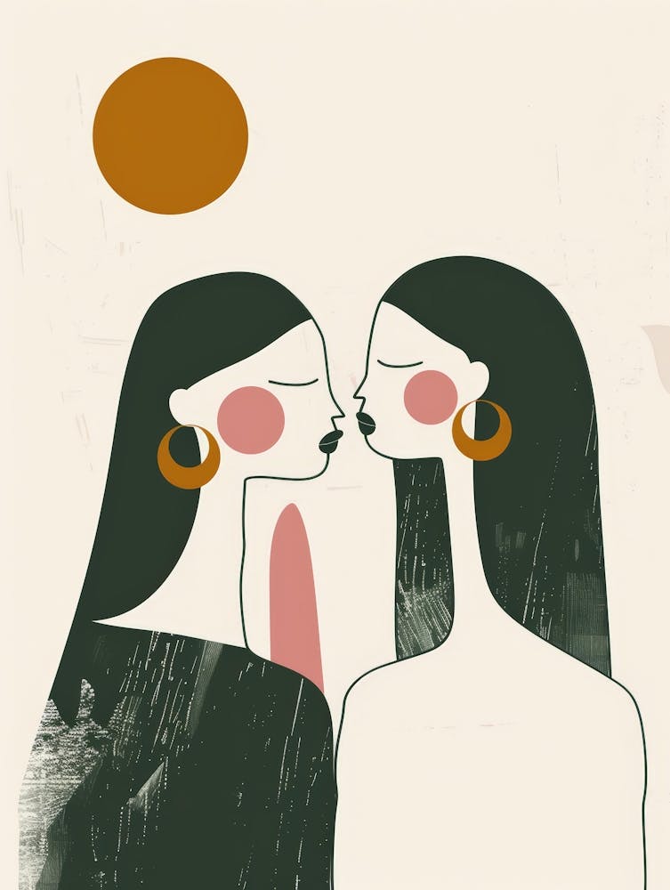 Two Women Kissing 14