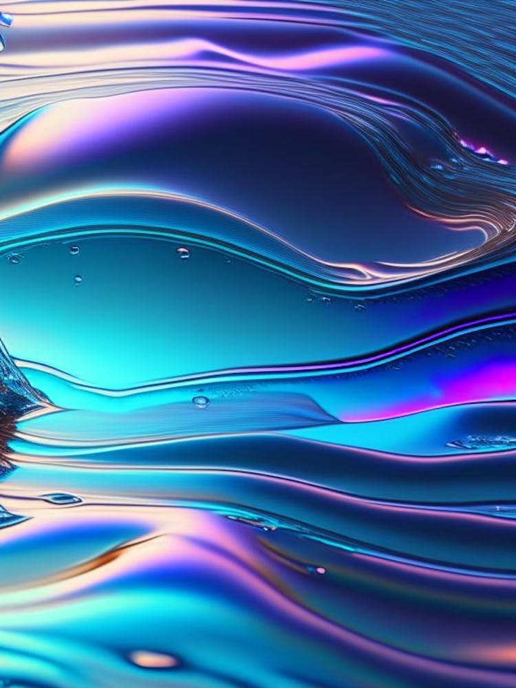 Water Texture, Water, Waterscape Holographic 2