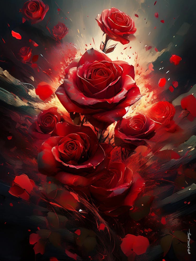 Exploding Roses