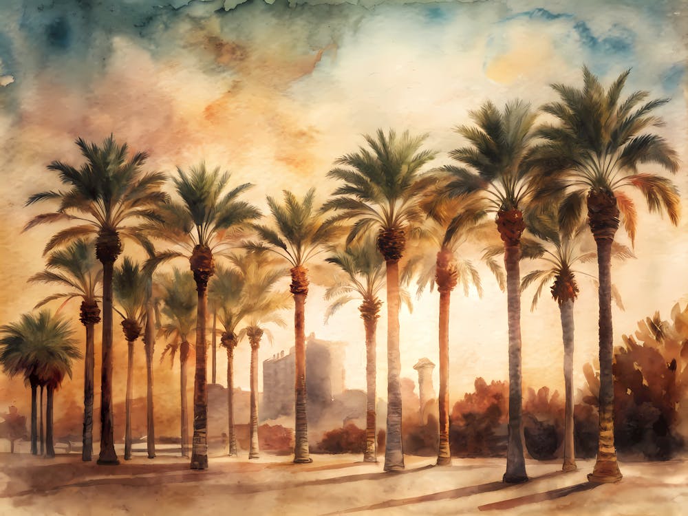 Barcelona Spain A Vintage 1