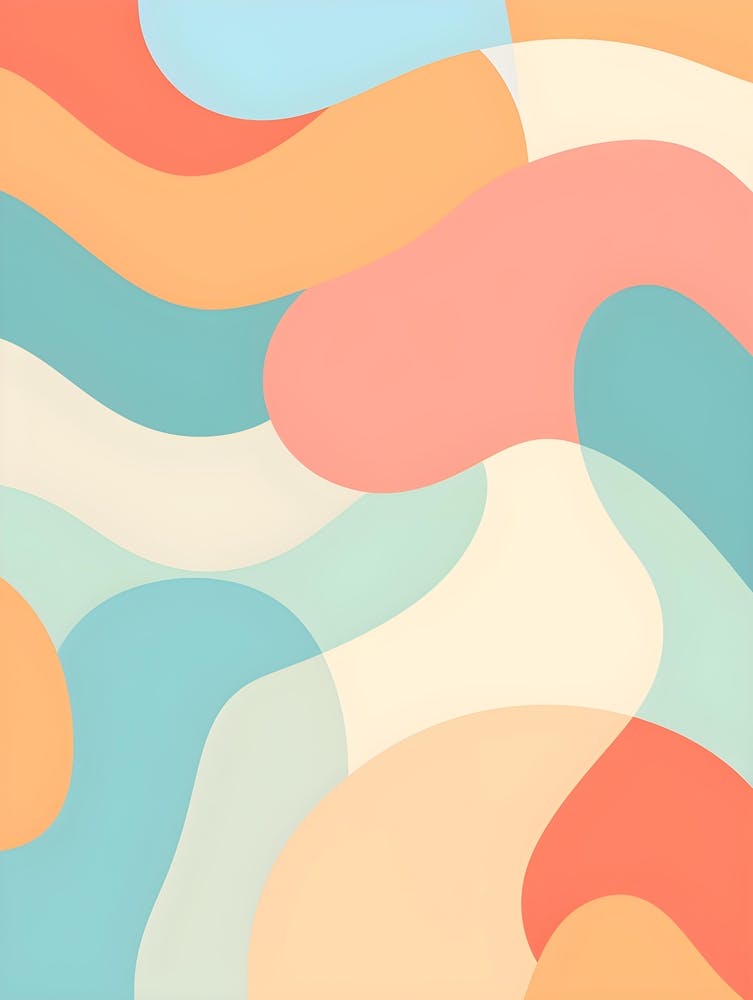 Abstract Pattern in Pastel Colors 2
