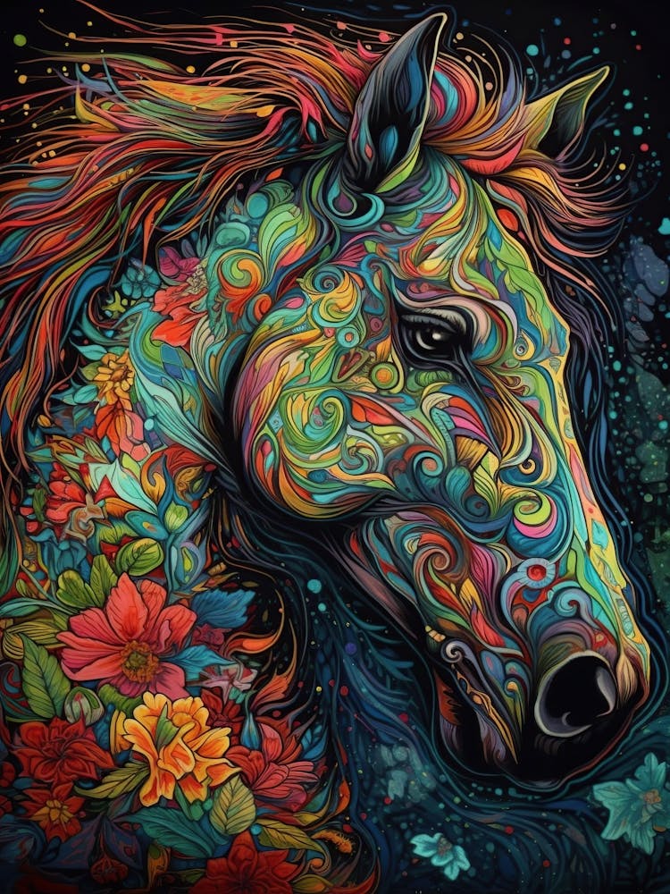 Cheval Psychédélique 4