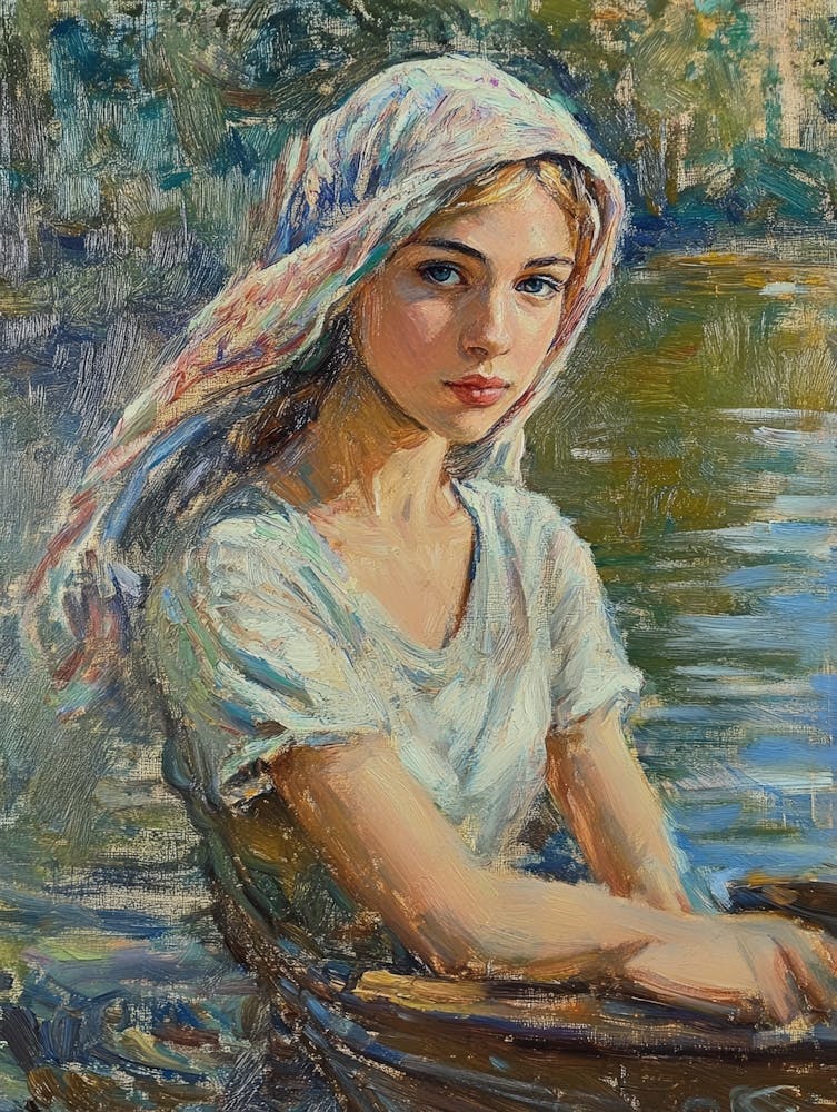 Girl In A Boat