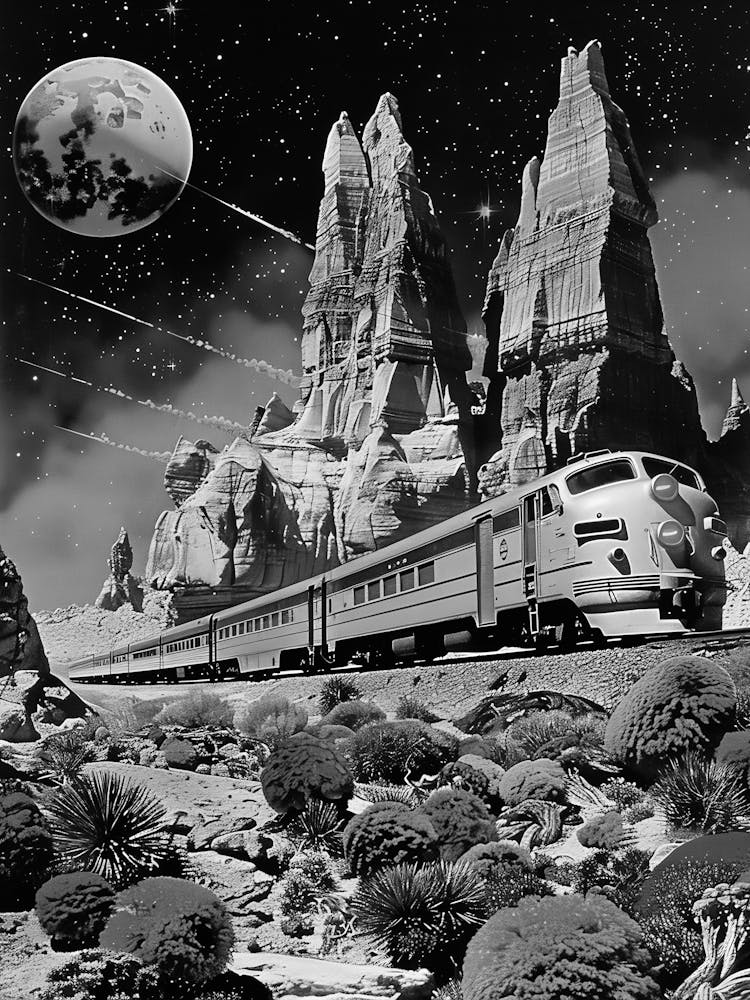 Train dans le Désert