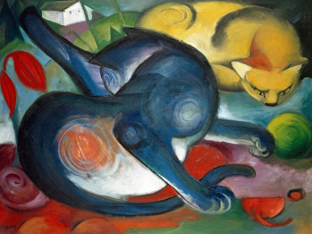 Franz Marc, Two Cats