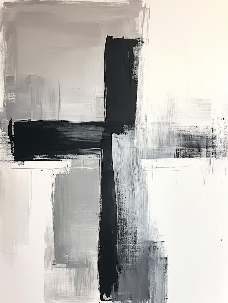 Croix Noire Et Blanche