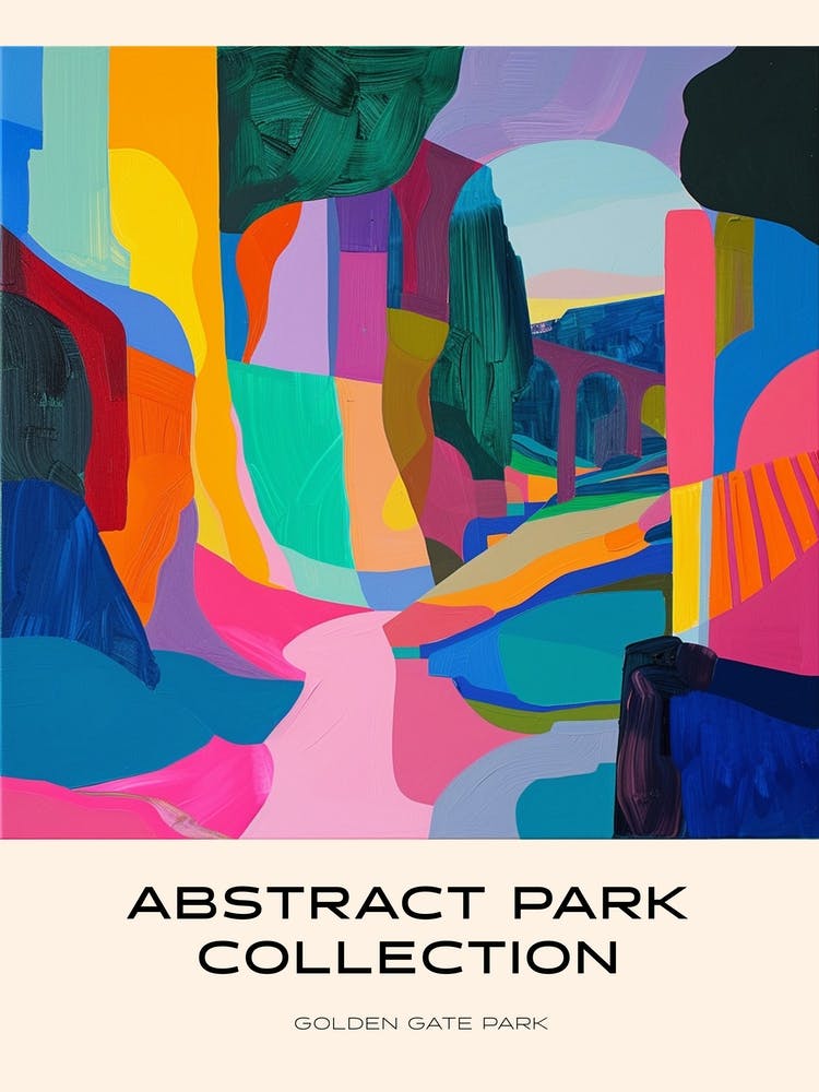 Abstract Park Collection Poster Golden Gate Park Kiev 4