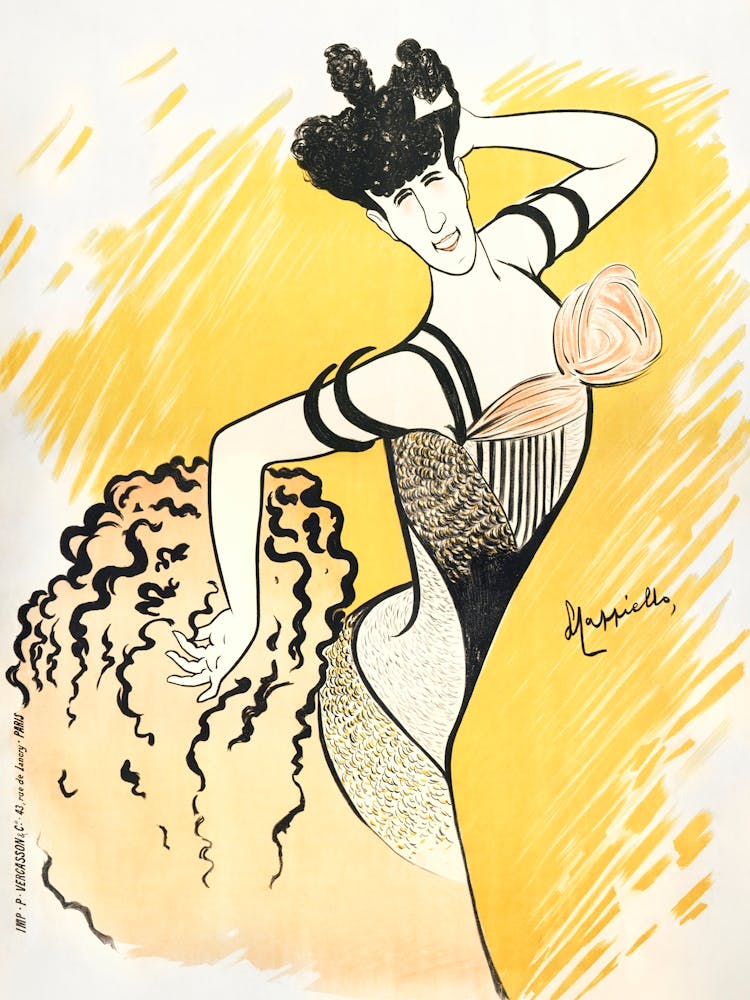 Louise Balthy At The Folies Bergères, Leonetto Cappiello