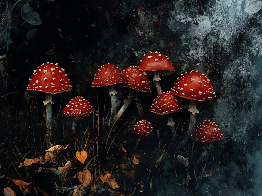 Mushrooms In The Forest 3