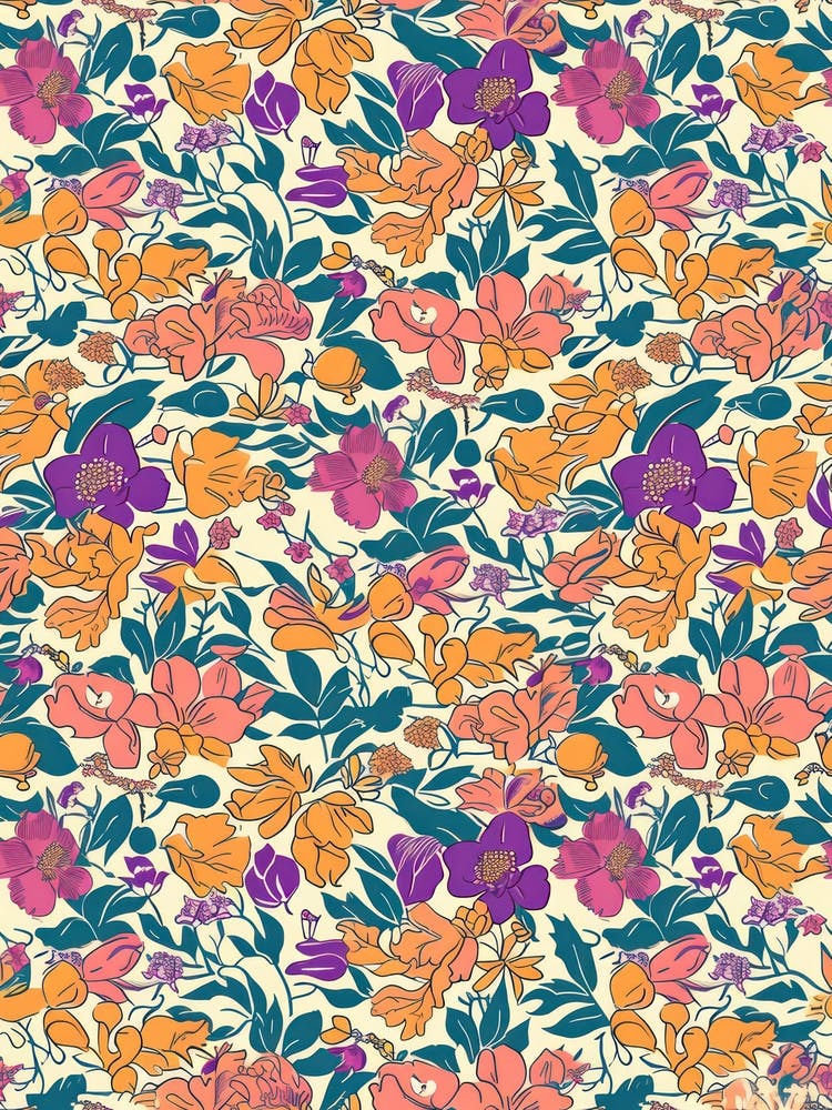 Flower Luxe London Fabrics Floral Pattern 5