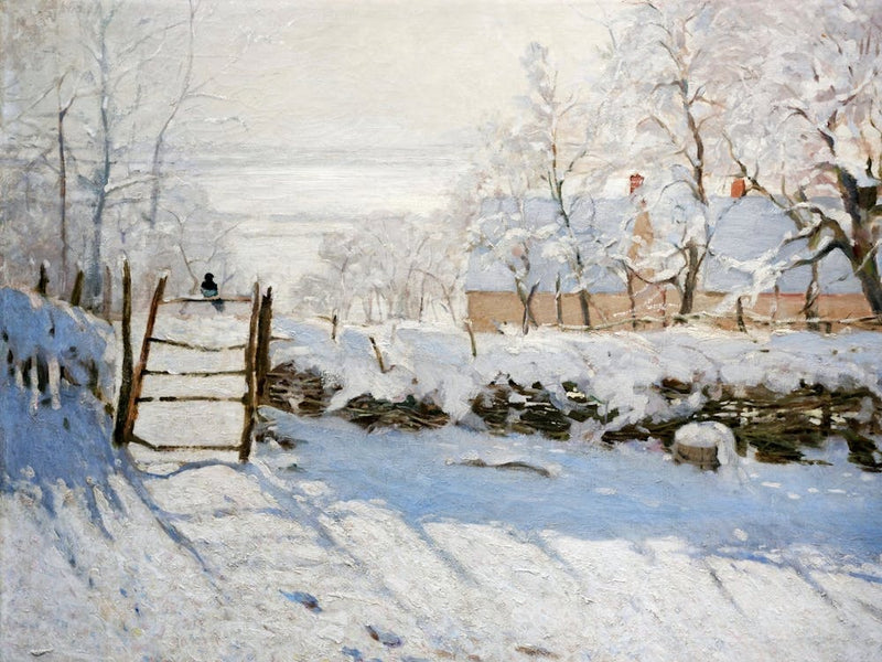 The Magpie, 1869 By Claude Monet