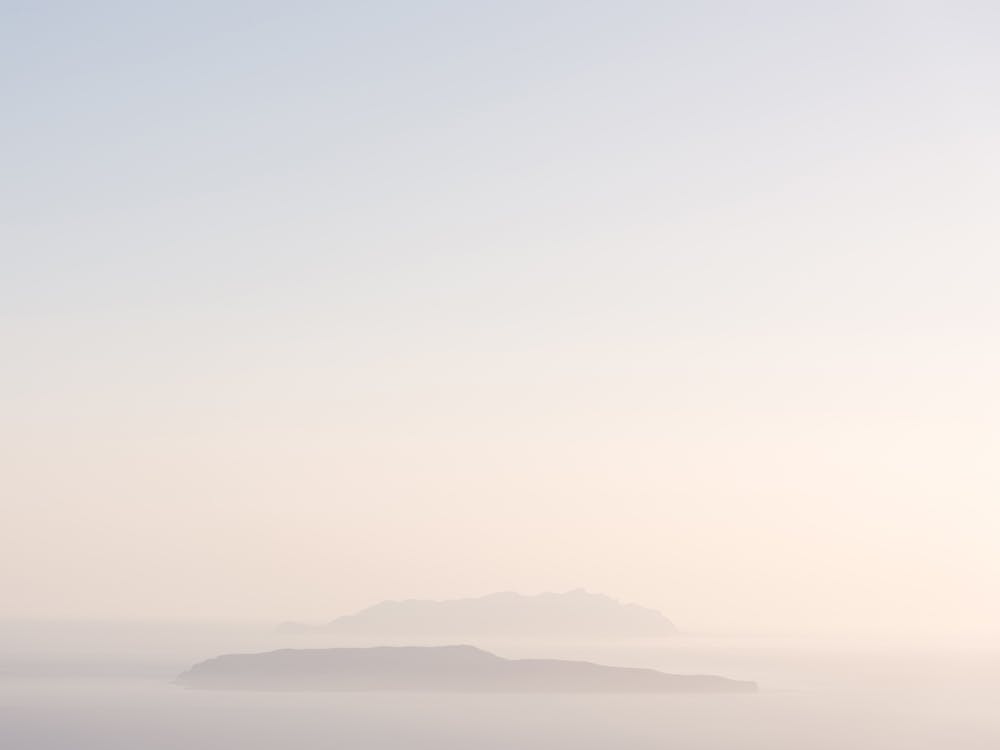 Sunset From Sicily With Silhouette Of The Egadi Islands