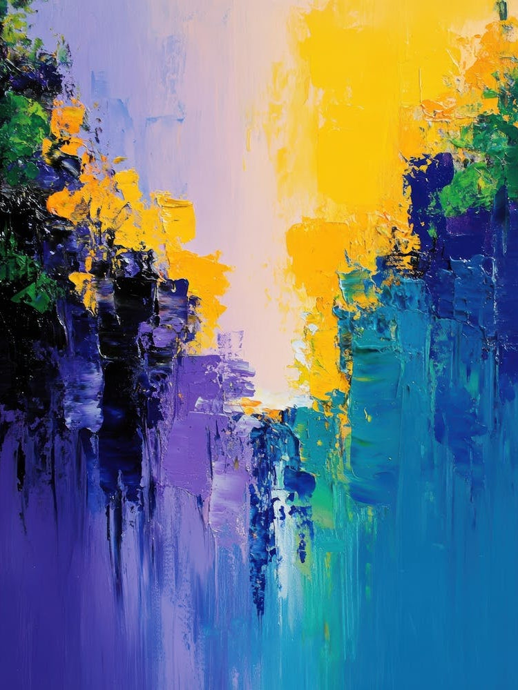 Abstract - Blue And Yellow