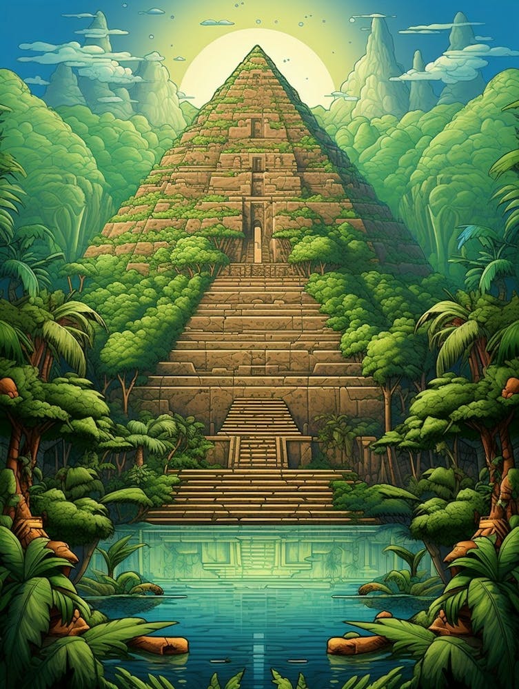 Great Pyramid Of Giza Pixel Art 4