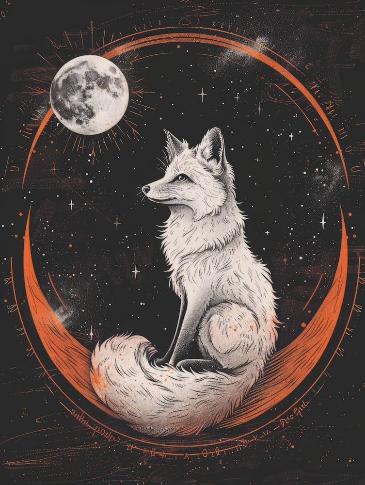 Fox In The Moonlight 1