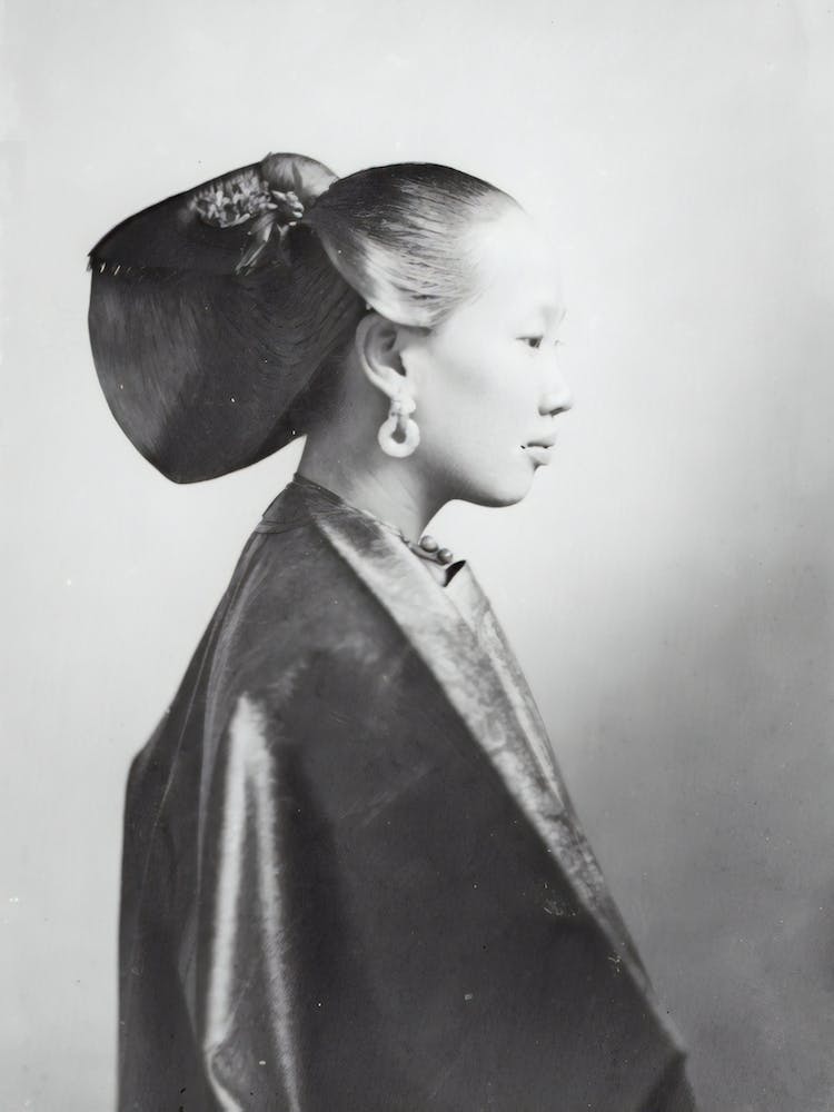 Chinese Girl In Profile 1868