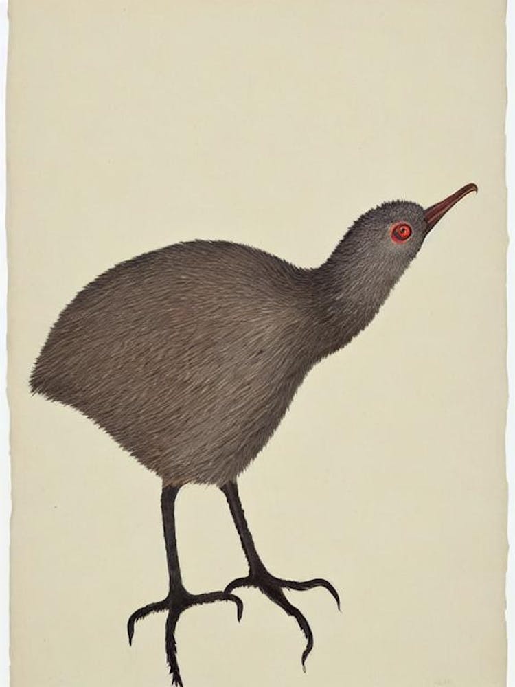 Kiwi Illustration Bird