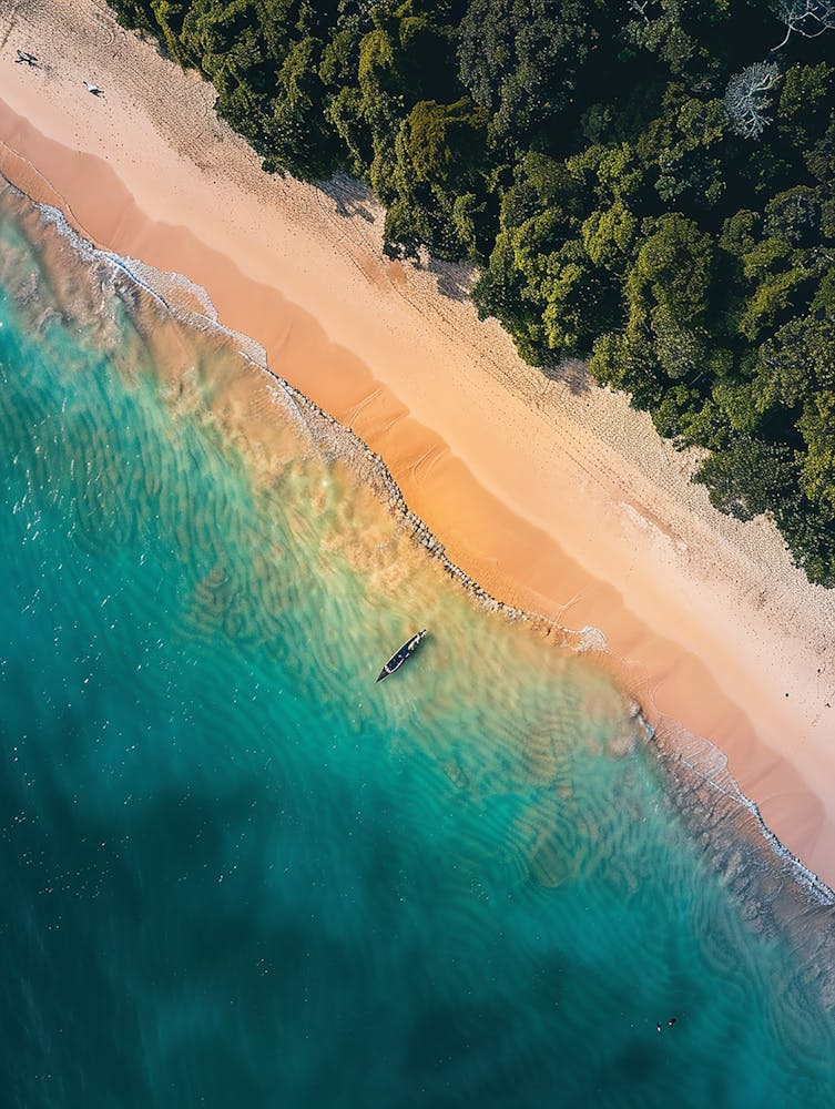 Aerial View Of A Beach 1