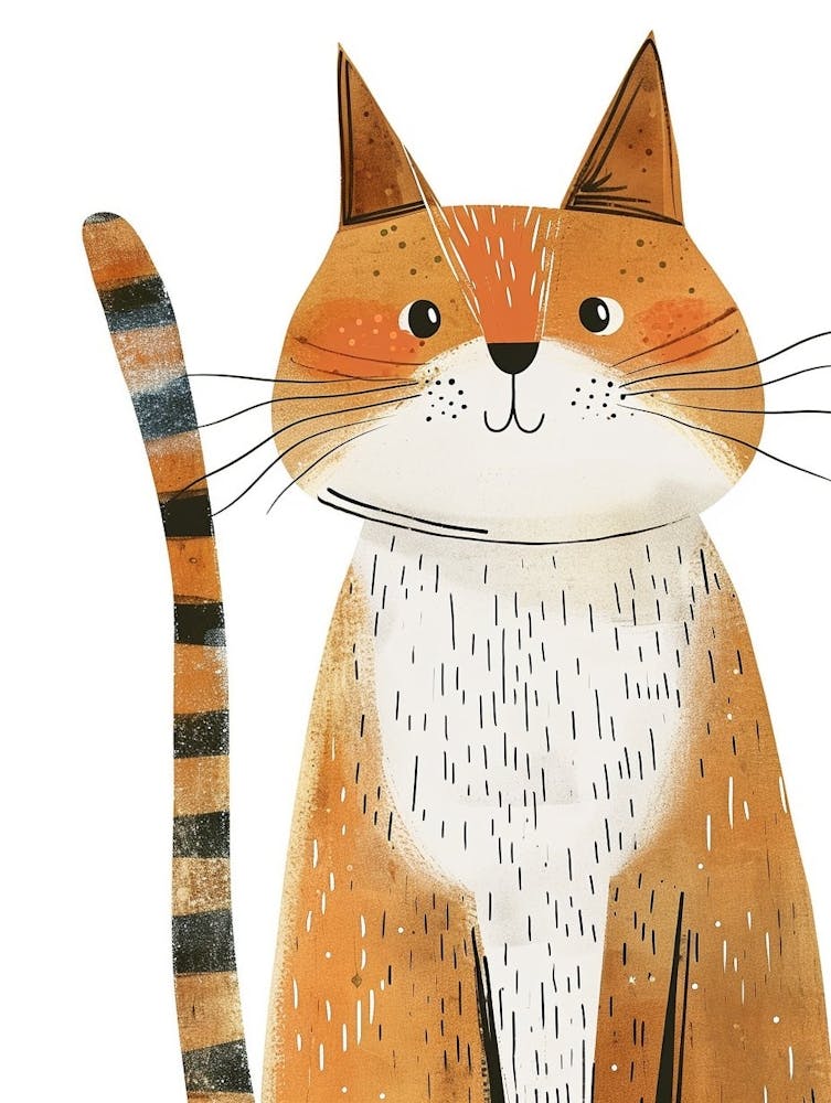 Exotic Shorthair Cat Clipart Illustration 4