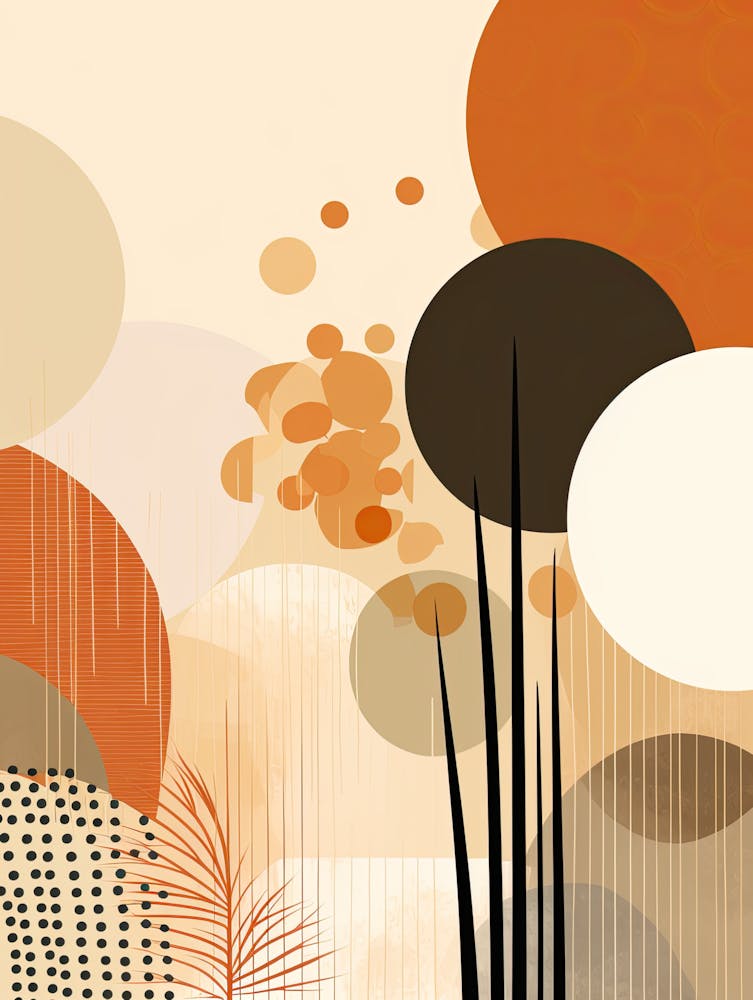 Impression Florale 35, Art Mural Moderne du Milieu du Siècle, Impression d'Art Moderne de Culture Pop, Affiche d'Exposition Minimaliste Moderne, Impression Rétro, Bauhaus