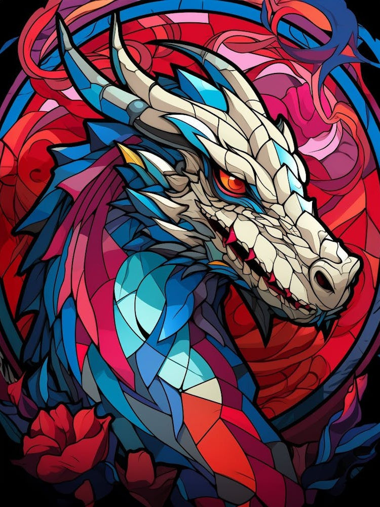 Dragon Abstract Pop Art 5