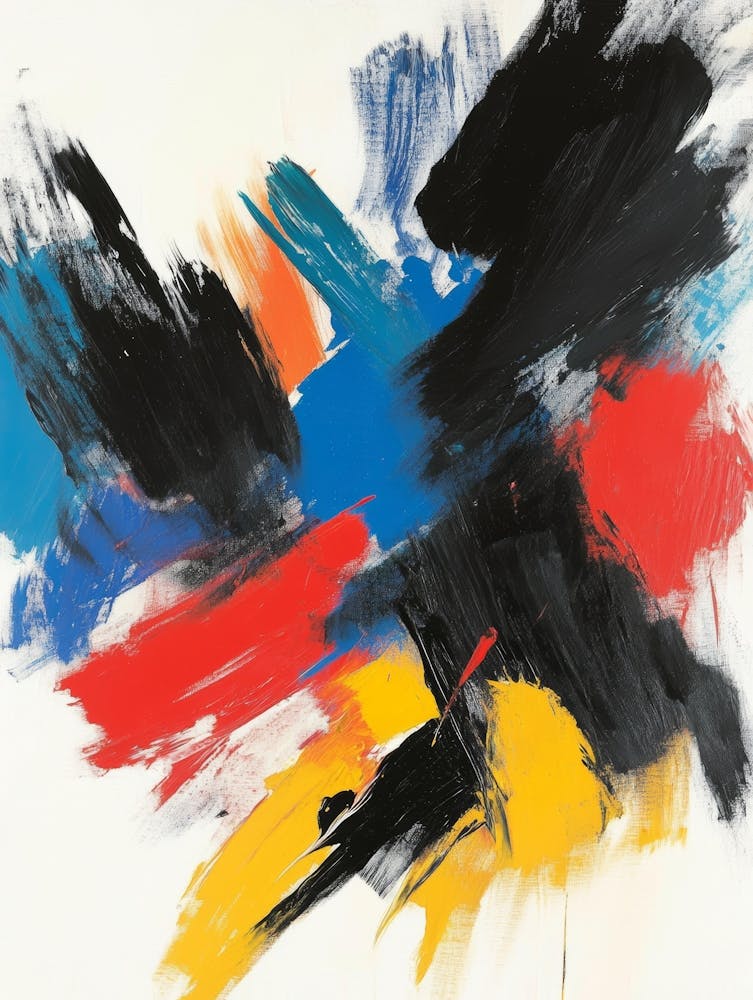 Abstrakt Pinselstriche 51