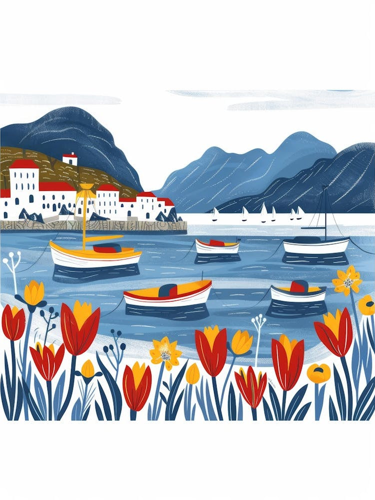 Tulips And Boats